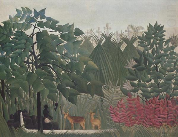 The Waterfall, Henri Rousseau